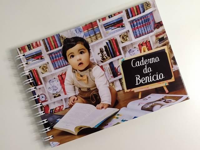 Encadernação de Caderno de Caligrafia Aprendendo as letrinhas