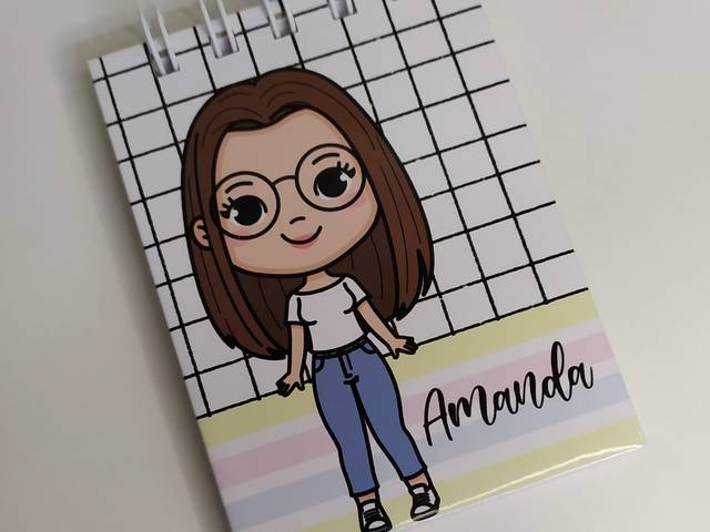 Encadernação de Bloquinho tamanho A7