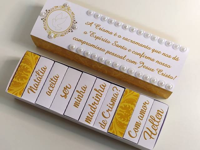 Convite padrinhos de Caixa de Bis convite para padrinhos