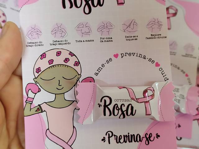 Mimos Cliente de Card com balinha Personalizada Maior