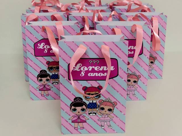 Lembrancinha de Sacolinha personalizada para lembrancinha