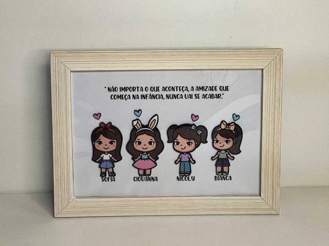 Porta Retrato de Porta Retrato Personalizado amigas