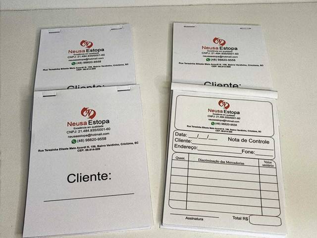 Bloco de Pedido de Bloco de pedido A6