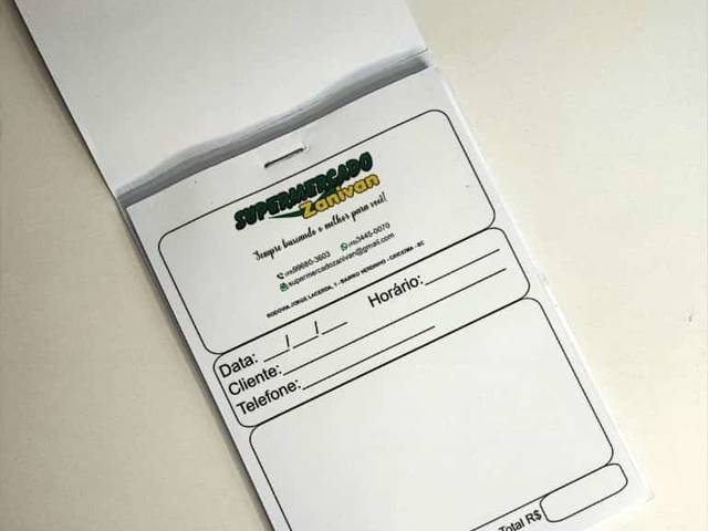 Bloco de Pedido de Bloco de pedido A6