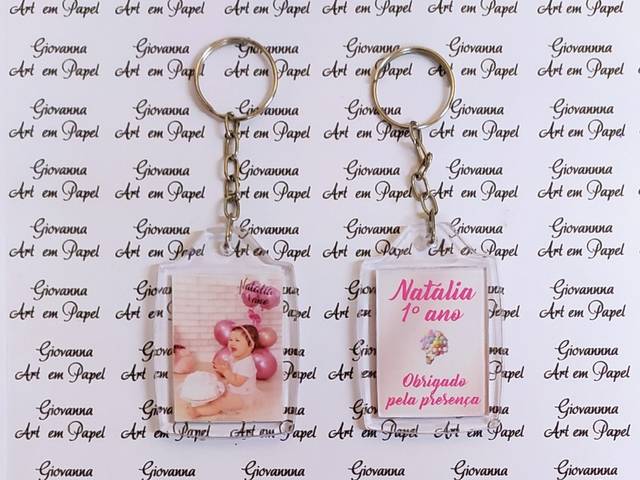 Lembrancinha de Chaveiro de Acrílico