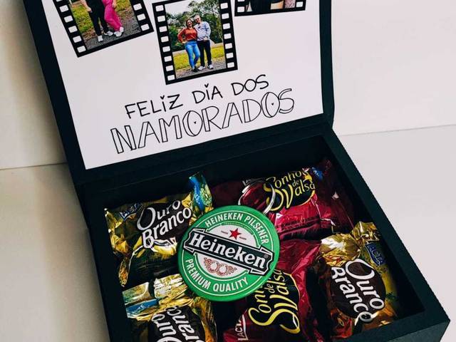 Dia dos Namorados de Caixa Love com chaveiro abridor de Garrafa