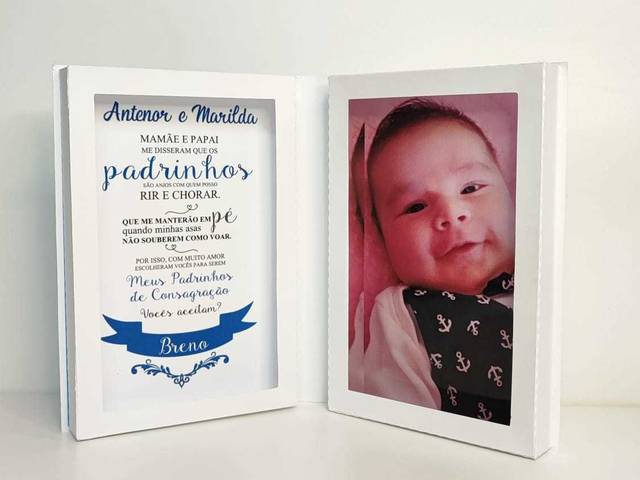 Convite padrinhos de CAIXA CONVITE PADRINHO