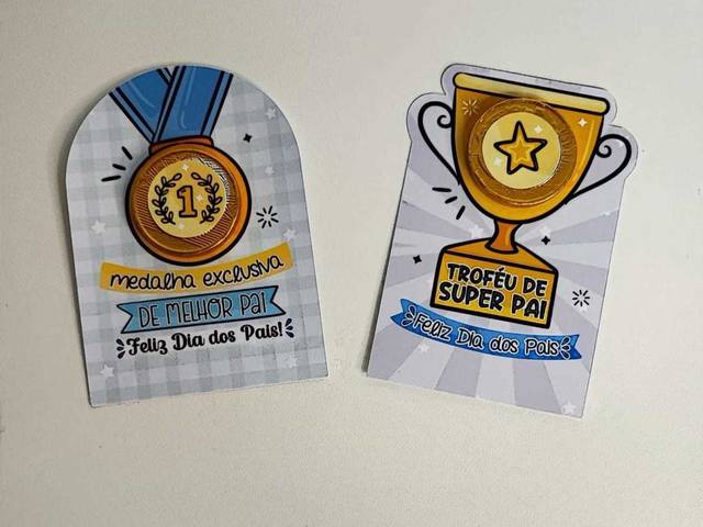 Dia dos Pais 2025 de CARD COM MOEDA DE CHOCOLATE