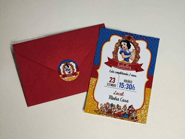 Convite de Convite de aniversário com envelope