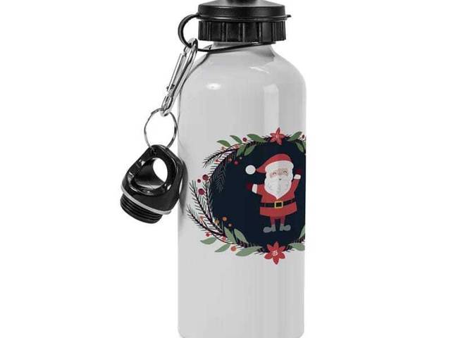 Escolar 2025 de Squeeze Alumínio bolinha branco