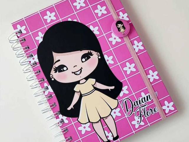 Encadernação de Caderno A5 Com 60 folhas