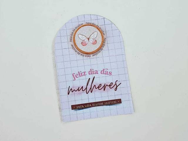 Dia das Mulheres 2025 de CARD COM MOEDA DE CHOCOLATE