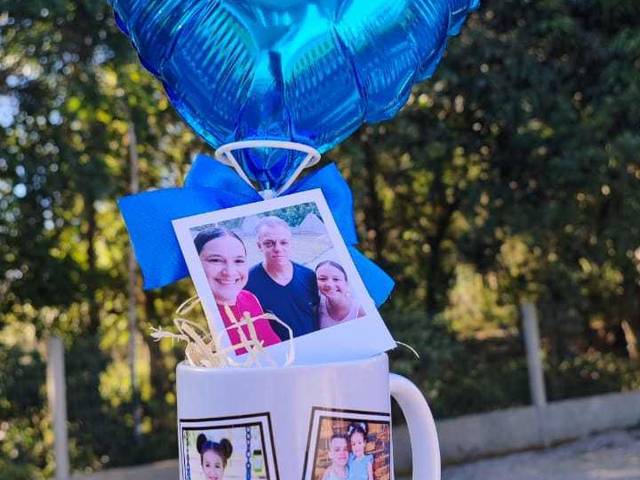 Dia dos Pais 2025 de CANECA, FOTO IMÃ DE GELADEIRA E BALÃO