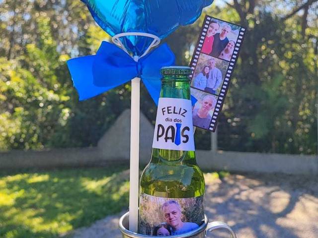 Dia dos Pais 2025 de CANECA DE ALUMINIO, CERVEJA E FOTO