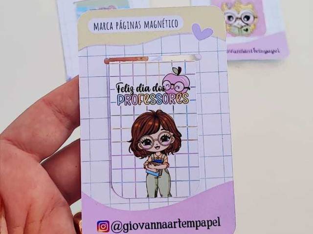 Dia dos Professor 2025 de MARCA PÁGINA MAGNÉTICO