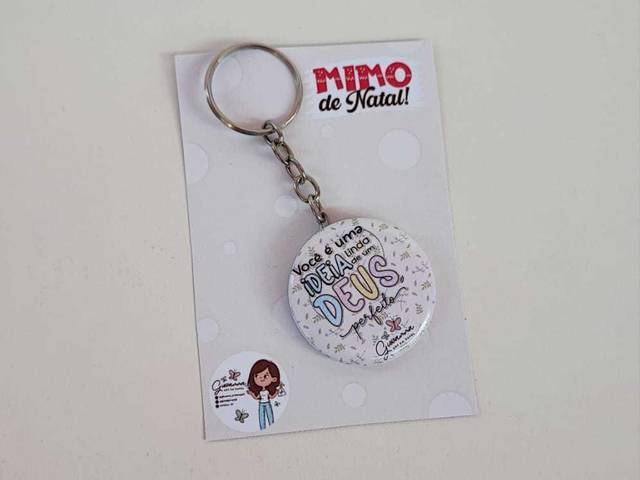 Natal 2025 de BUTTON CHAVEIRO UMA FACE