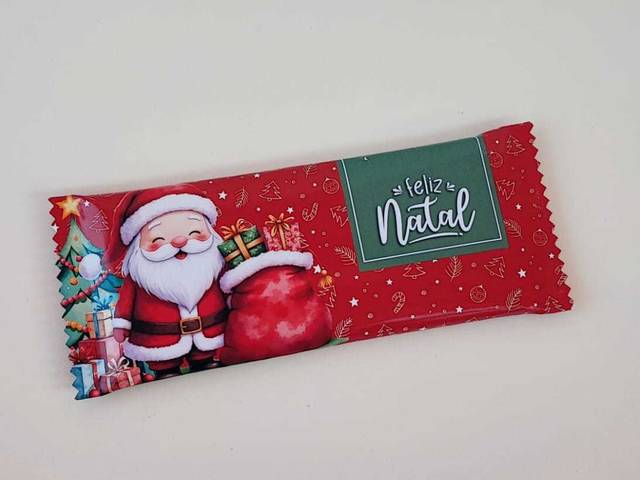 Natal 2025 de BARRA DE CHOCOLATE PERSONALIZADA