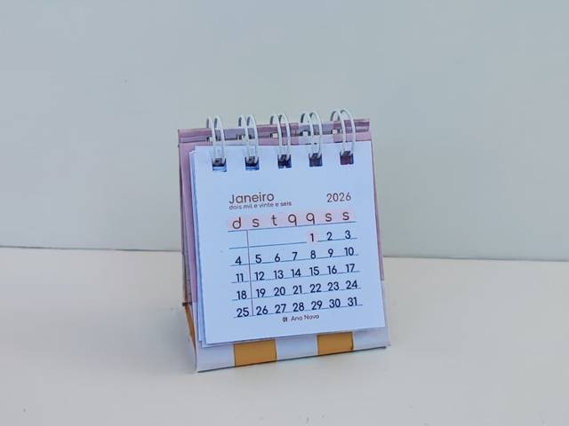 Calendários 2026 de Mini Calendário de Mesa