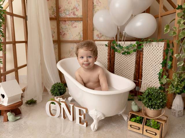 Smash the cake de Leonardo 1 ano