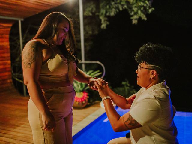 Casais de Pedido de Casamento na Casa Luz em Paraty RJ | Térlia e Mariana