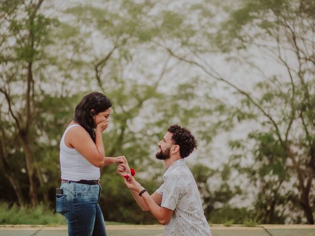 Casais de Fotografia de Pedido de Casamento no Mirante Dona Marta - Rio de Janeiro - RJ | Pedro e Jullyana