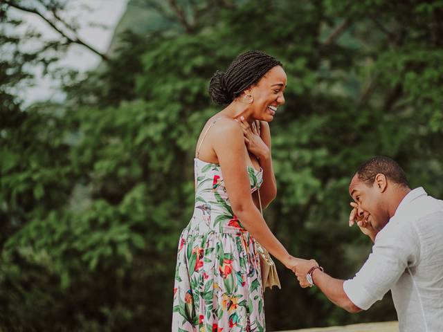 Casais de Fotografia de Pedido de Casamento no Mirante Dona Marta - Rio de Janeiro - RJ | Rapha e Bru
