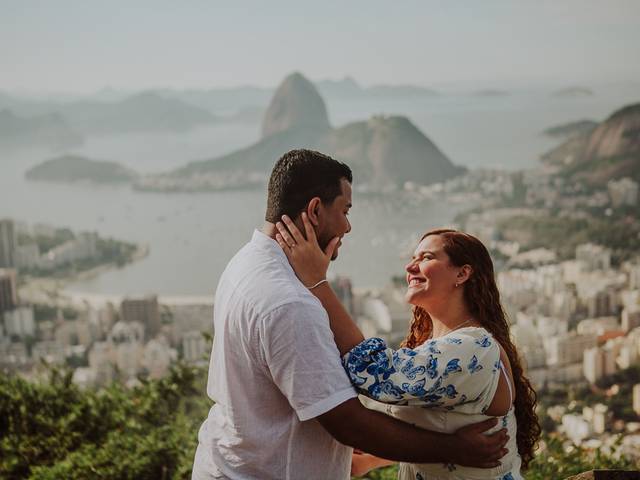 Casais de Fotografia de Pedido de Casamento no Mirante Dona Marta - Rio de Janeiro - RJ | Leonardo e Larissa