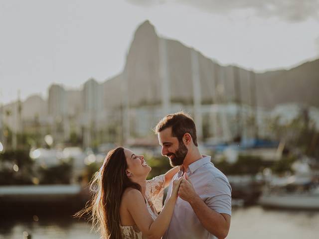 Casais de Fotografia de Pedido de Casamento na Mureta da Urca - Rio de Janeiro - RJ | João e Duda