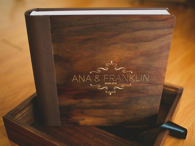 Álbum Impresso de Álbum Fotográfico de Casamento Impresso | Capa de Madeira | Meu Álbum Afetivo