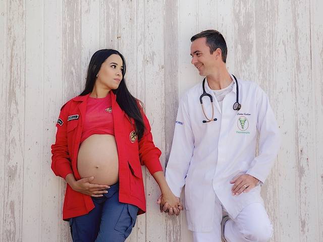 Ensaio Gestante de À Espera de Bella