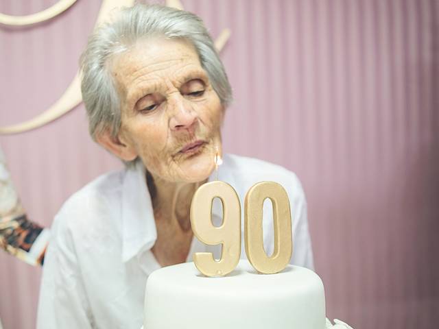 Aniversários de Adultos de Rosa - 90 Anos
