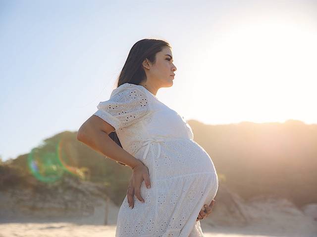 Ensaio Gestante de À espera de Serena