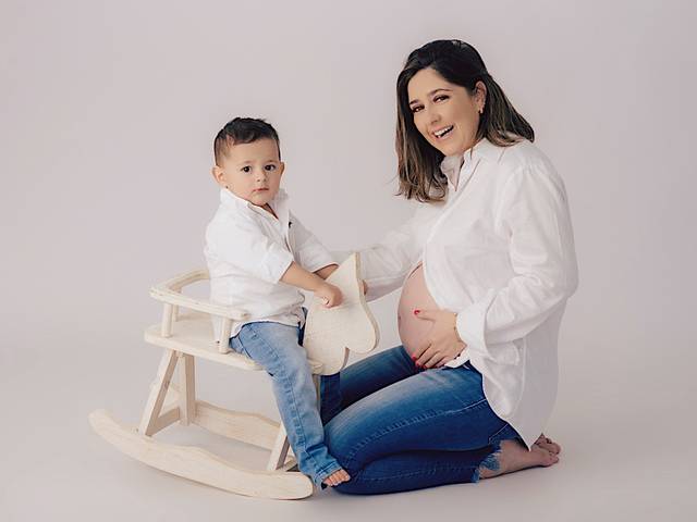 Ensaio Gestante de À Espera de Maria Júlia