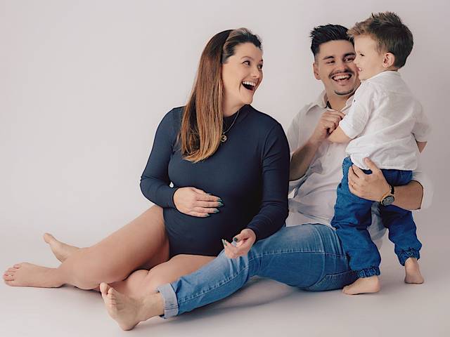 Ensaio Gestante de À Espera de Vicente