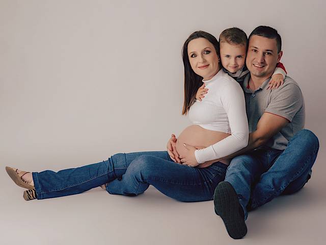 Ensaio Gestante de À Espera de Carolina