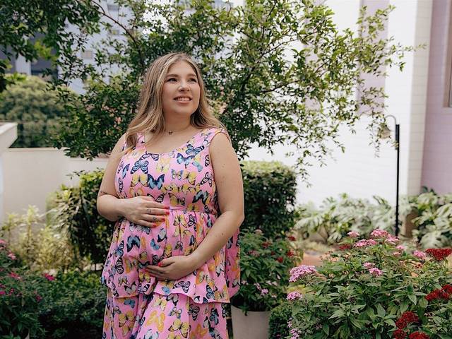 Ensaio Gestante de À Espera de Aria