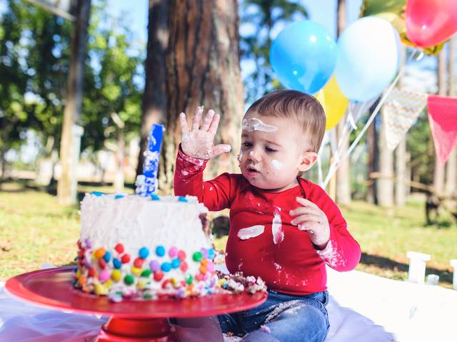 Ensaio Infantil de Luigi - Smash The Cake