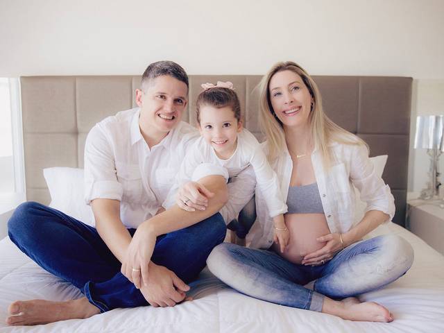 Ensaio Gestante de A espera de Mateus