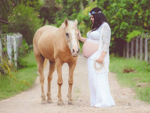 Ensaio Gestante de A Espera de Helena