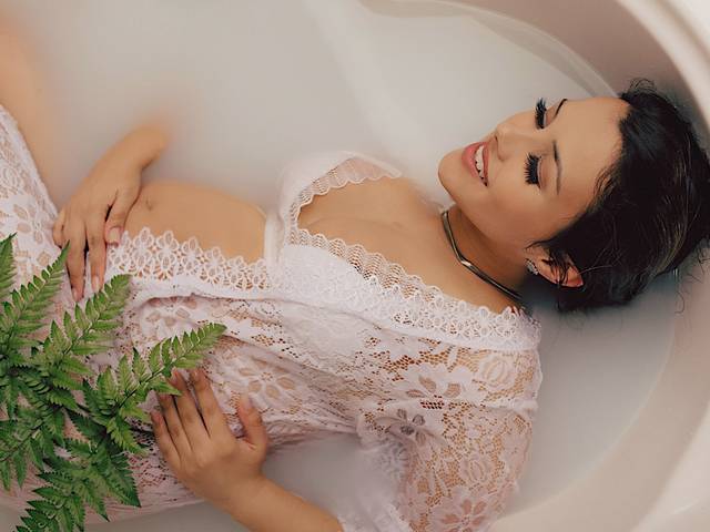 Ensaio Gestante de A Espera de Antonella