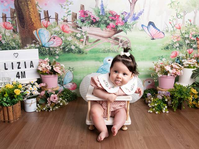 Infantil Temático de ♡ Lízia - 4 meses ♡ {Acompanhamento mensal}