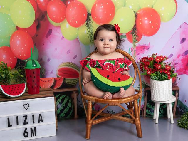 Infantil Temático de ♡ Lízia - 6 meses ♡ {Acompanhamento mensal}