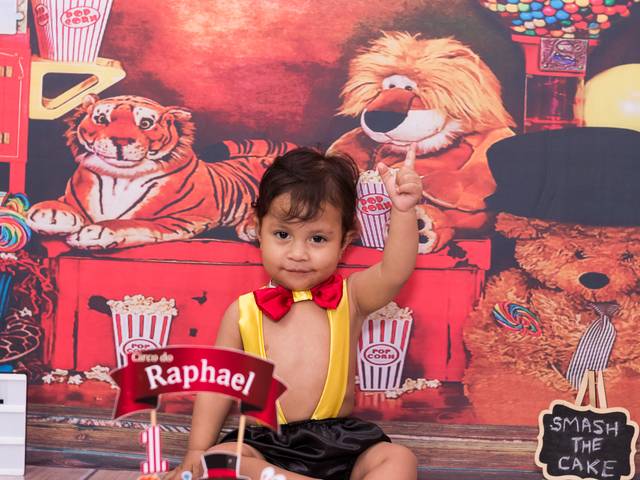 Cake Smash de Smash do Circo - Rafael