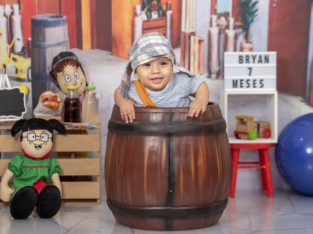 Ensaio de Bebês e Crianças de Acompanhamento do Bryan - 7 meses