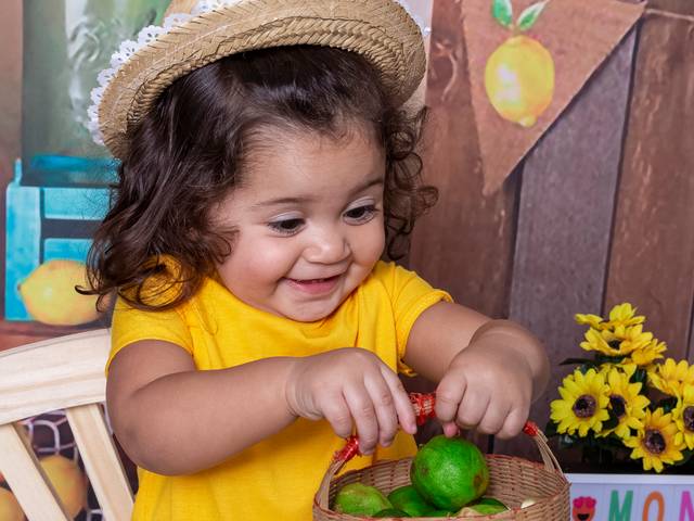 Ensaio de Bebês e Crianças de Limonada da Lívia - 1 ano 5 meses