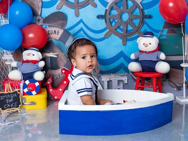Cake Smash de Ensaio do Heitor - 1 ano