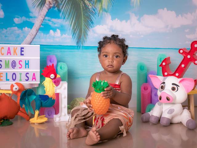 Cake Smash de Ensaio da Heloisa - 1 ano 