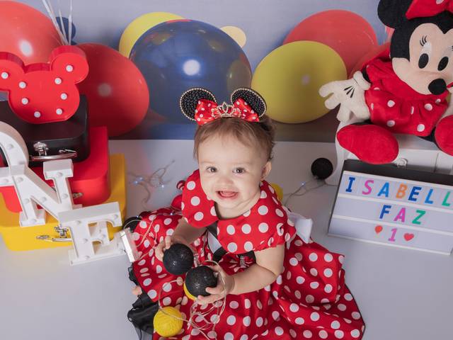 Ensaio de Bebês e Crianças de Cake Smash da Isabelly - 1 ano