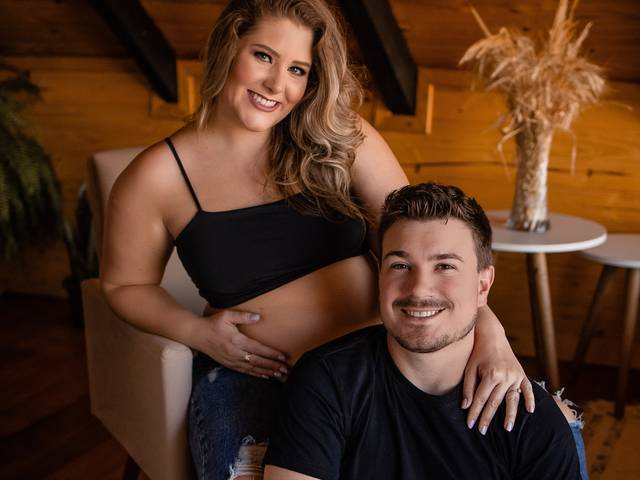 Ensaio gestante de Ensaio gestante Jéssica & Abel