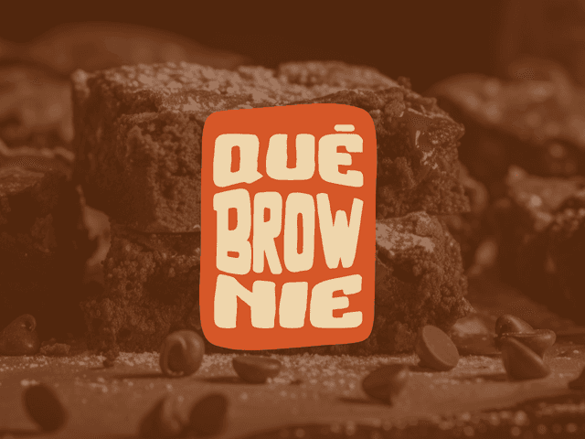 Design de Identidade Visual 'Qué Brownie'